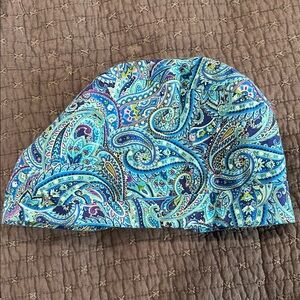 Paisley Print Scrub Cap